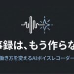 会議時間と文字起こし作業がリソース浪費につながる課題を、時計・キーボード・ゴミ箱のアイコンで示した図