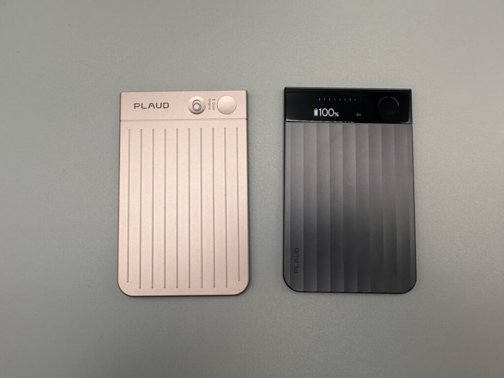 会議や取材、学習に使えるPLAUD NOTEとPLAUD NOTE Proの外観比較